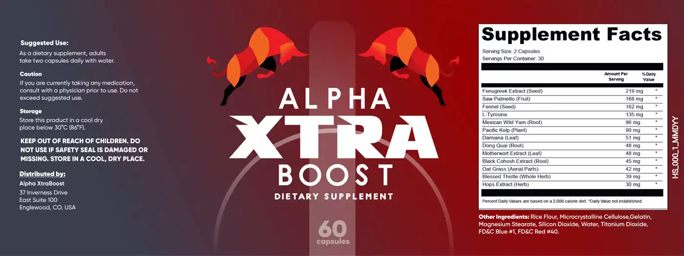 Alpha Xtra Boost Supplement Facts